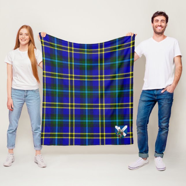 Couverture Polaire Scotir Weir Tartan Plaid Moderne (En situation)