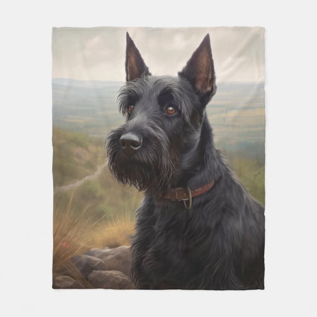 Couverture Polaire Scottish Terrier (Devant)