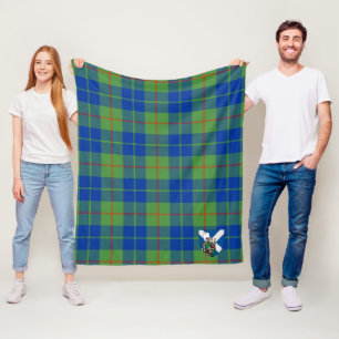Couverture Polaire Scotts Barclay Chasse Ancien Tartan Plaid