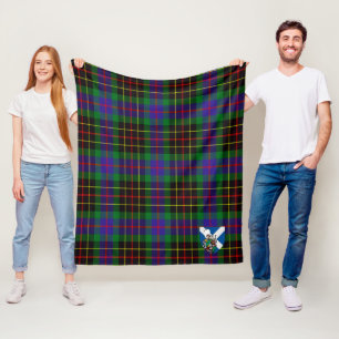 Couverture Polaire Scotts Brodie Chasse Tartan Plaid