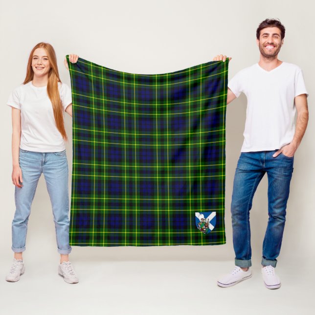 Couverture Polaire Scotts Campbell De Breadalbane Modern Tartan Plaid (En situation)