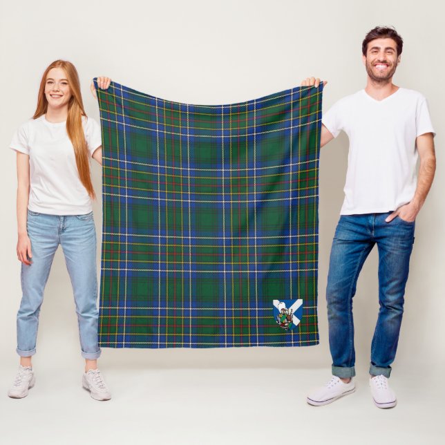 Couverture Polaire Scotts Cockburn Ancien Tartan Plaid (En situation)