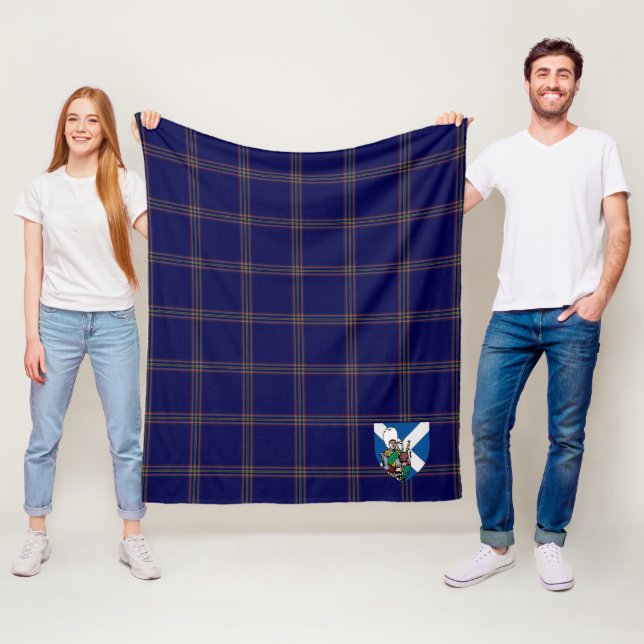 Couverture Polaire Scotts Crichton Tartan Plaid (En situation)