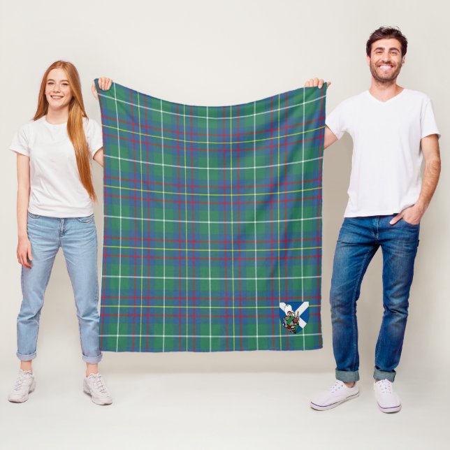 Couverture Polaire Scotts Inglis Tartan Plaid Ancien (En situation)