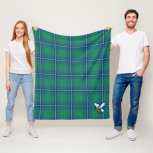 Couverture Polaire Scotts Irvine Tartan Plaid Ancien