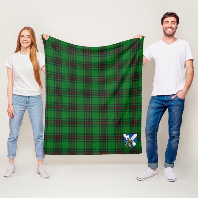 Couverture Polaire Scotts Logie Tartan Plaid (En situation)