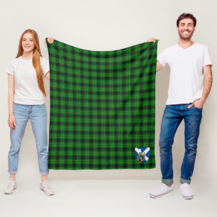 Couverture Polaire Scotts MacArthur Chasse Ancienne Tartan Plaid