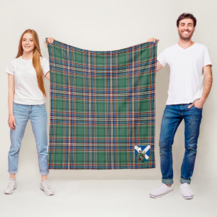 Couverture Polaire Scotts MacFarlane Chasse Tartan moderne Plaid