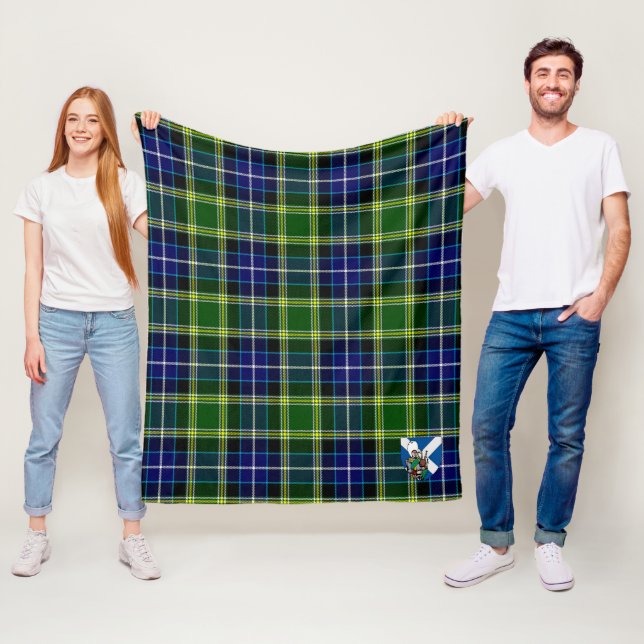 Couverture Polaire Scotts MacKellar Tartan Plaid (En situation)