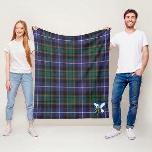 Couverture Polaire Scotts MacRae Chasse Tartan moderne Plaid