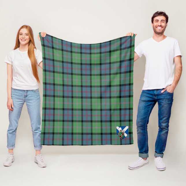 Couverture Polaire Scotts MacThomas Ancient Tartan Plaid (En situation)