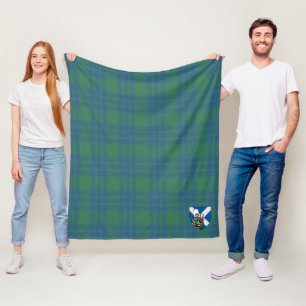 Couverture Polaire Scotts Montgomery Ancien Tartan Plaid