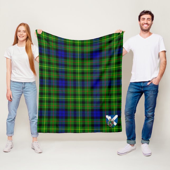 Couverture Polaire Scotts Rollo Tartan Plaid (En situation)