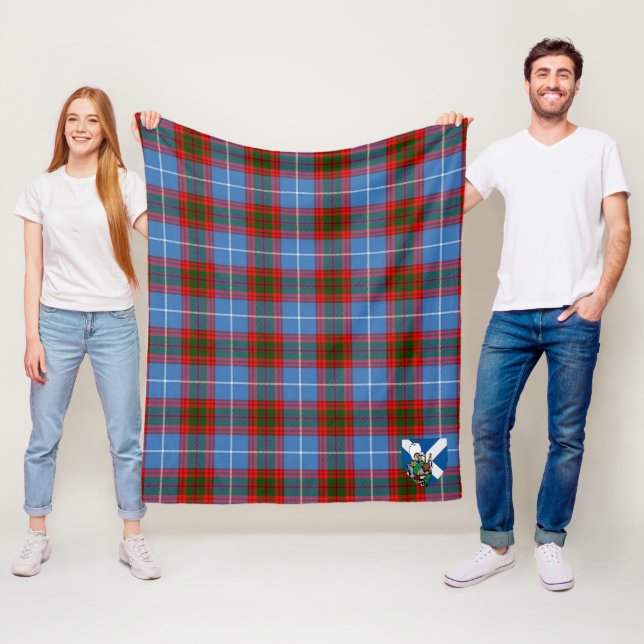 Couverture Polaire Scotts Spalding Tartan Plaid (En situation)