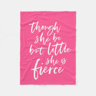 Couverture Polaire Script Couleur Personnalisé Petit Mais Fierce Sha