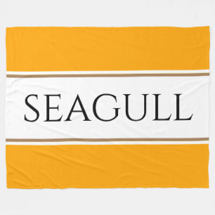Couverture Polaire SEAGULL Bright Orange Jaune Blancs de course
