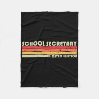 Couverture Polaire Secrétaire de l'école Funny Titre du travail Profe