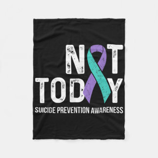 Couverture Polaire Sensibilisation à la prévention du suicide Turquoi