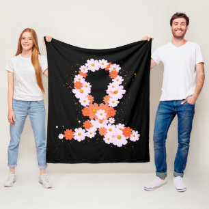 Couverture Polaire Sensibilisation au cancer du rein du ruban orange