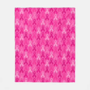 Couverture Polaire Sensibilisation au cancer du sein Motif de ruban r