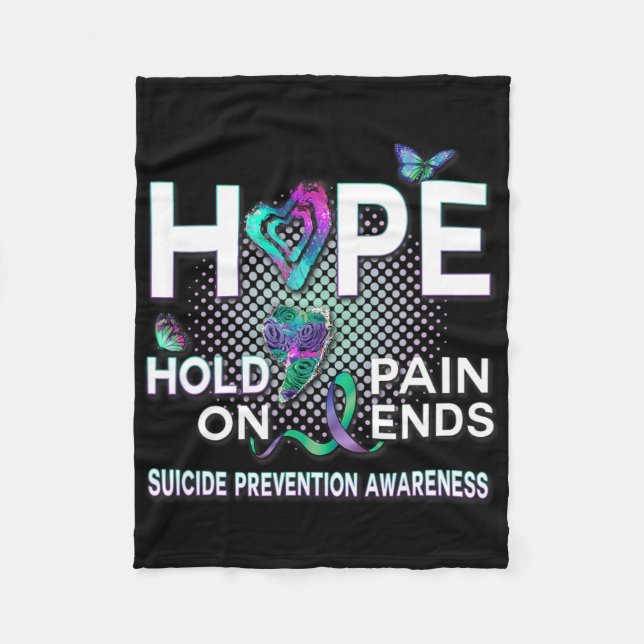 Couverture Polaire Sensibilisation au suicide Acronyme de l'espoir Ma (Devant)