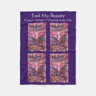 Couverture Polaire Sentez Ma Beauté Cancer Poème Soft Fleece Blanches