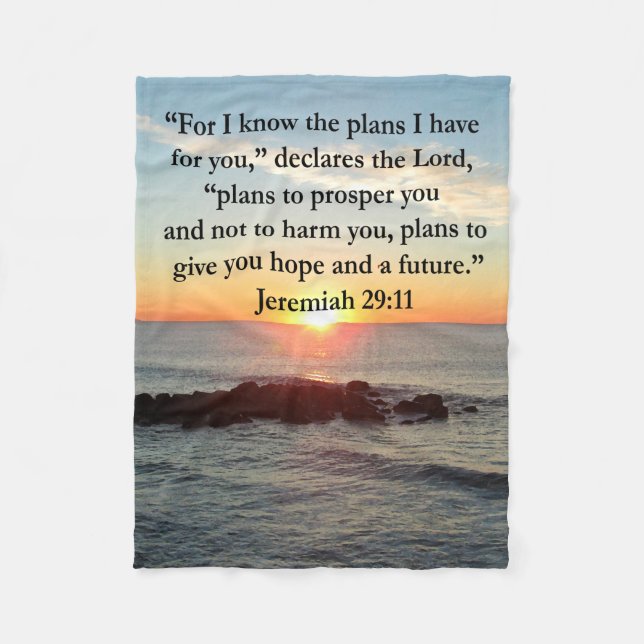 COUVERTURE POLAIRE SERENE JEREMIAH 29:11 SCELER (Devant)