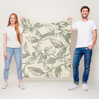 Couverture Polaire Serene Sage Green | Charme de la vigne rustique Co