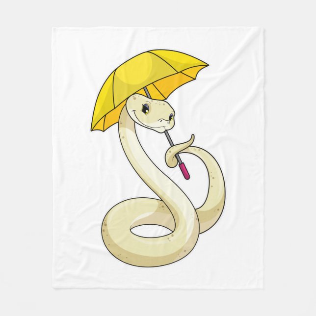 Couverture Polaire Serpent avec parapluie (Devant)