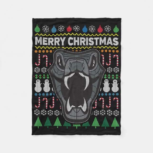 Couverture Polaire Serpent Vilain Noël Sweat Wildlife Series (Devant)