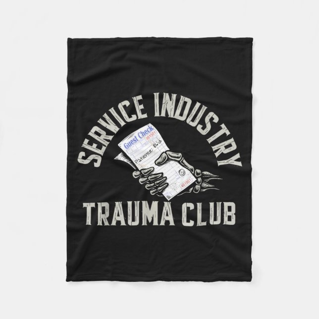 Couverture Polaire Service Industry Trauma Club Funny Server Bartende (Devant)