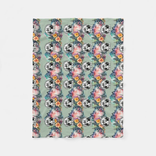 Couverture Polaire Seule la Forêt Lama Drame peut être évitée (Devant)