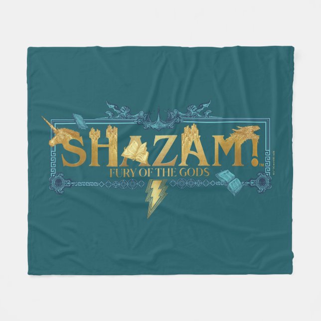 Couverture Polaire SHAZAM ! Furie des dieux | Logo mythique (Devant (Horizontal))