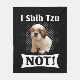 Couverture Polaire Shih Tzu Aimer Cute Funny Shih Tzu