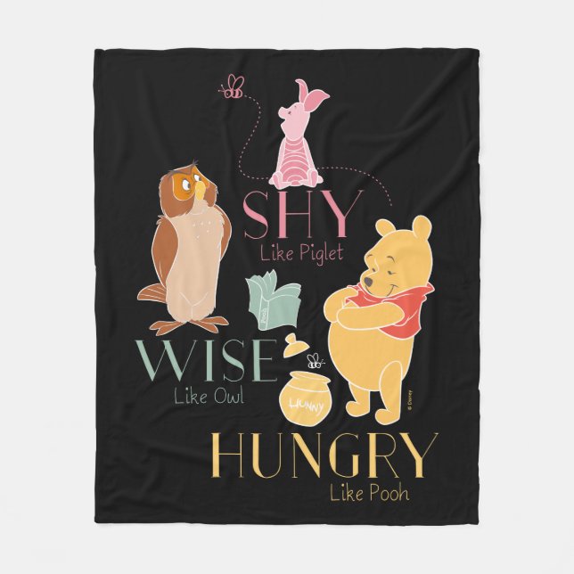 Couverture Polaire Shiré Comme Un Piglet, Sage Comme Un Chouette, Aff (Devant)