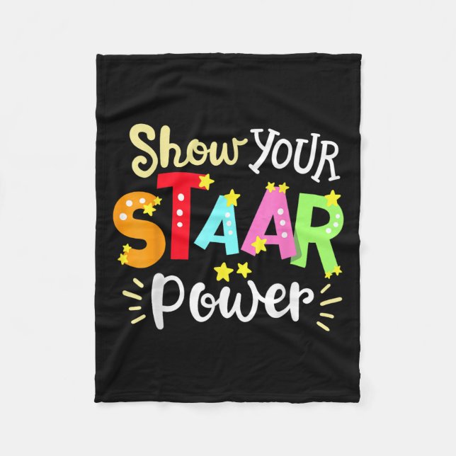 Couverture Polaire Show Your Staar Wer State Testing Day Exam Student (Devant)