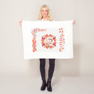 Couverture Polaire Showering_ [Nom de maman-to-be] avec amour!