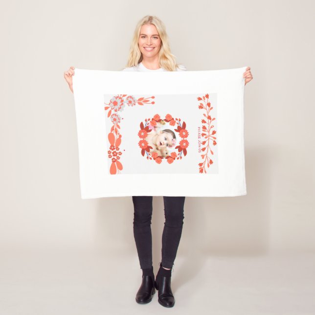 Couverture Polaire Showering_ [Nom de maman-to-be] avec amour! (En situation)