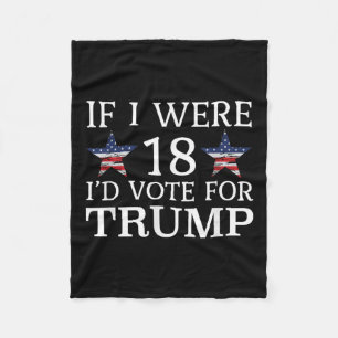 Couverture Polaire Si J'Avais 18 Ans, Votez Pour Trump Funny Kids Pro