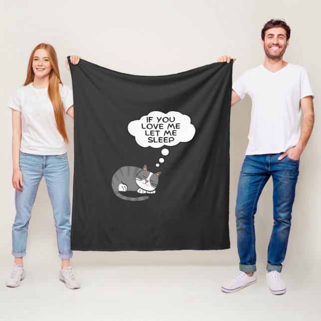 Couverture Polaire Si Vous M'Aimez, Laissez-Moi Dormir (En situation)