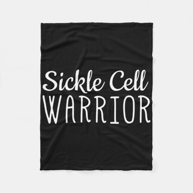 Couverture Polaire Sickle Cell Awareness Chemise Sickle Guerrier (Devant)