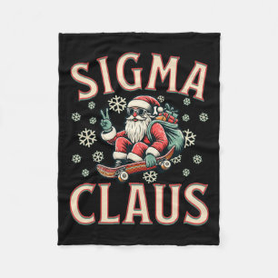 Couverture Polaire Sigma Claus Funny Père Noël Noël Mème Ados garçons