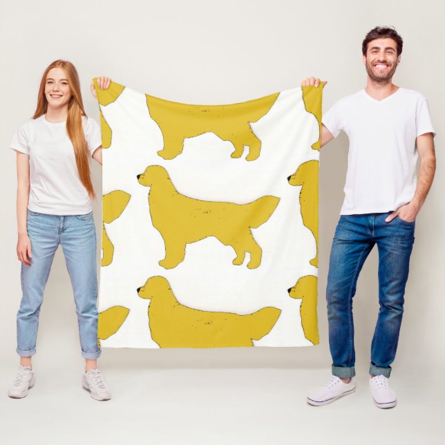 Couverture Polaire Silence de Golden Retriever (En situation)