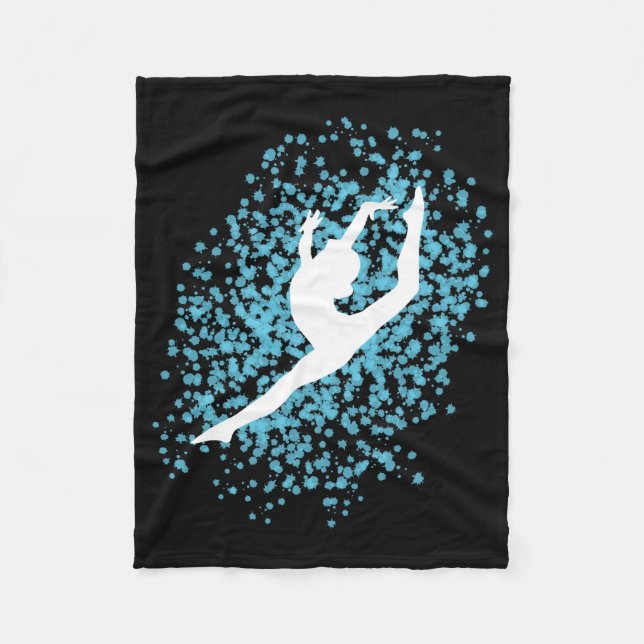 Couverture Polaire Silhouette de gymnaste (Devant)