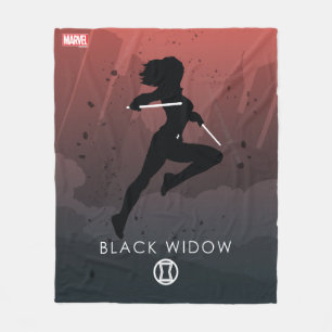 Couverture Polaire Silhouette héroïque de Black Widow
