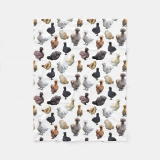Couverture Polaire Silkie Bantam Chickens
