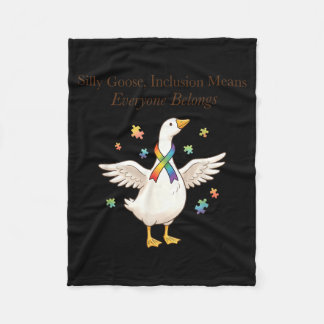 Couverture Polaire Silly Goose Inclusion Autisme Sensibilisation Tout