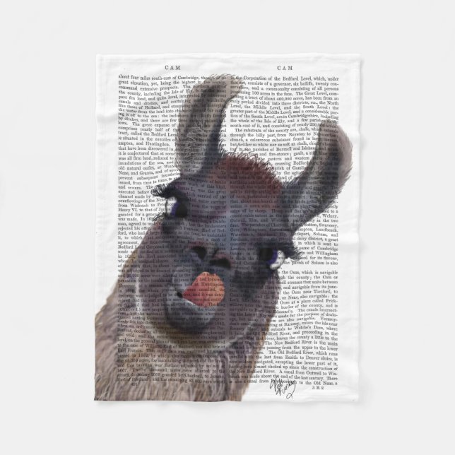 Couverture Polaire Silly Llama (Devant)