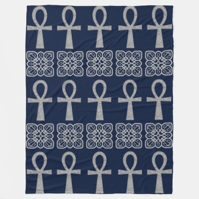 Couverture Polaire Silver Ankh (Devant)