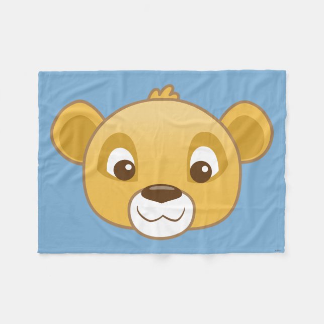 Couverture Polaire Simba Emoji (Devant (Horizontal))